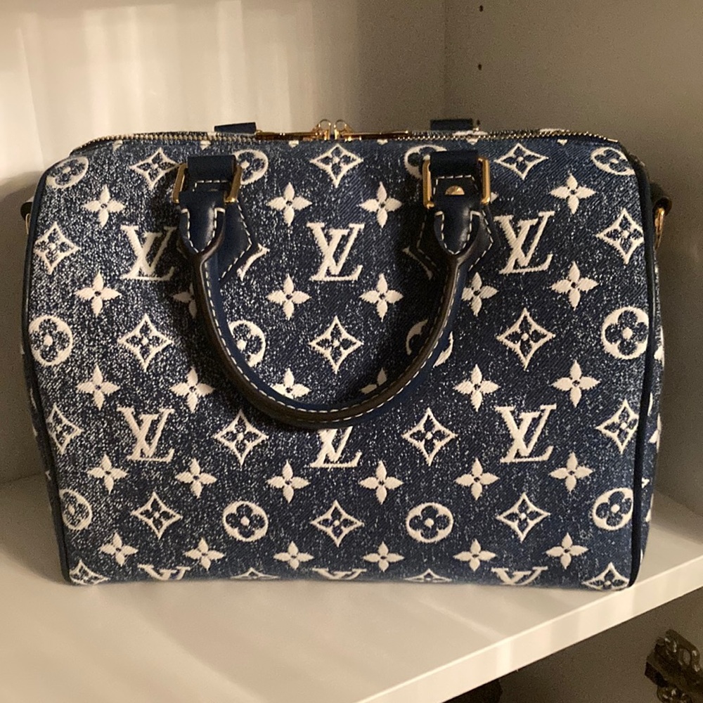 Iconic denim speedy NIB